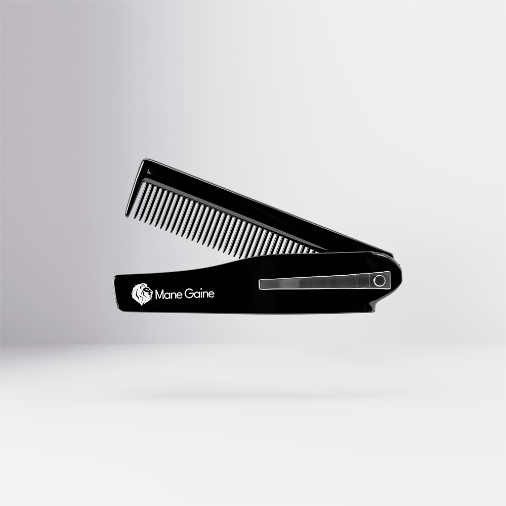 MANE GAINE™ Premium Italian Acetate Comb - Stylish & Durable Pocket Grooming Essential
