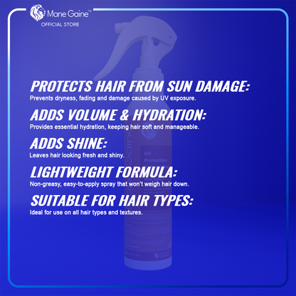 MANE GAINE™ Sunblock Hair Spray - UV Protection & Hydration for Hair (150ml)